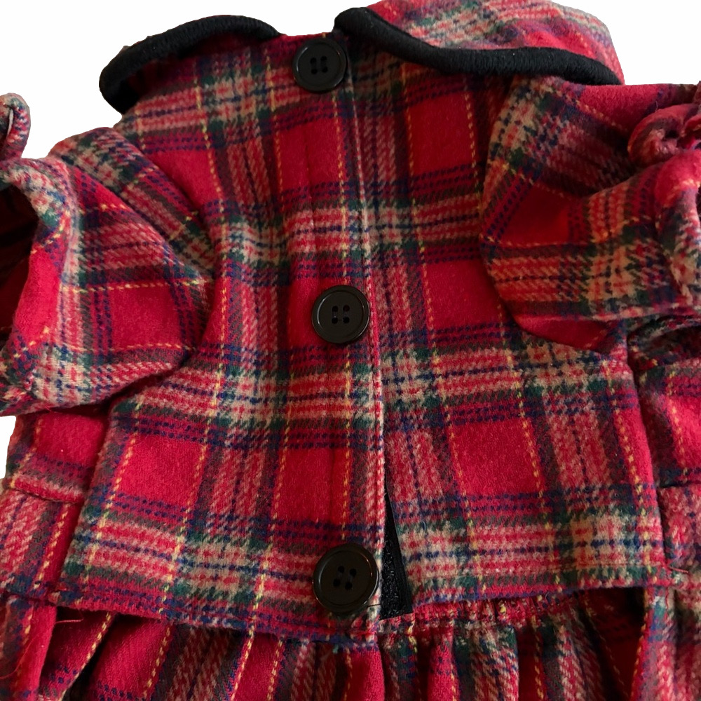 NWT Red Plaid Dog Dress Size Small Jessica Simpson - Winterwear for pets - Picture 6 of 11